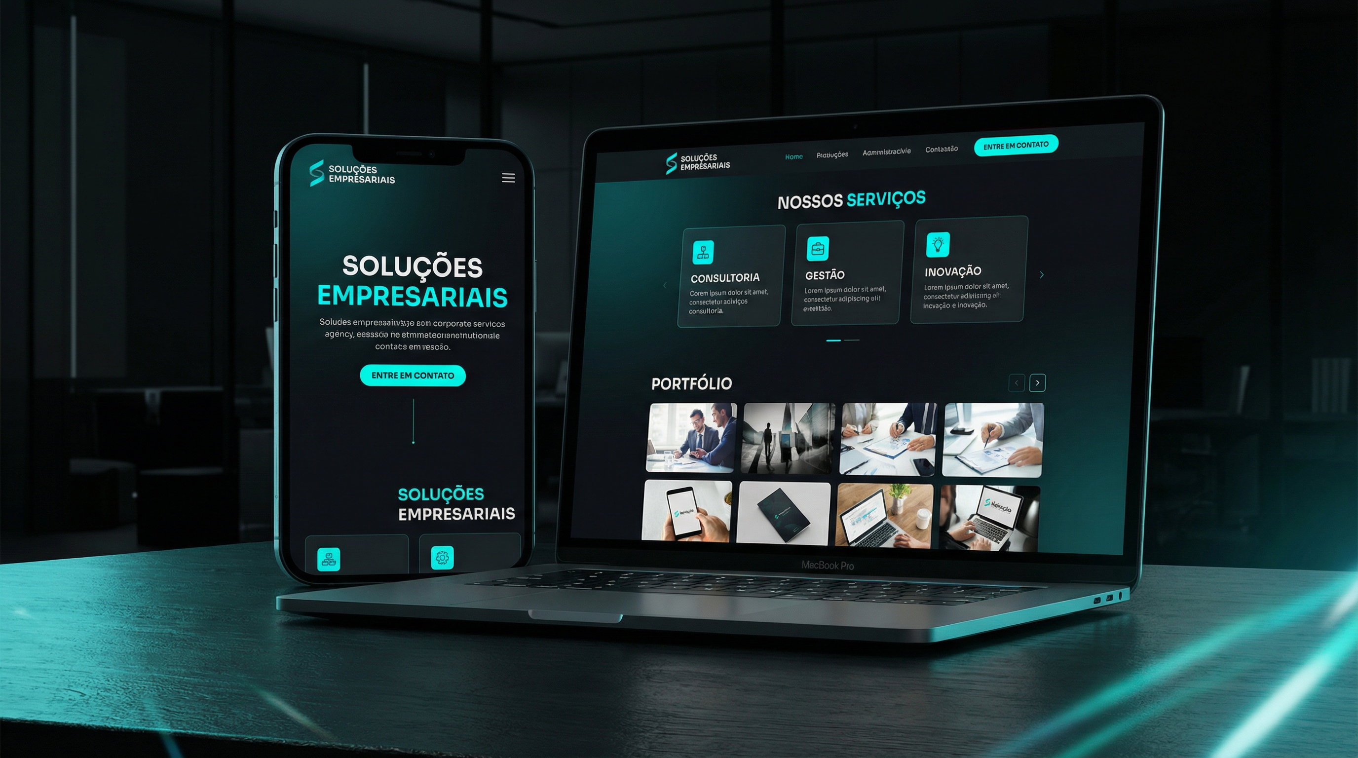 Estrutura para agência e serviços