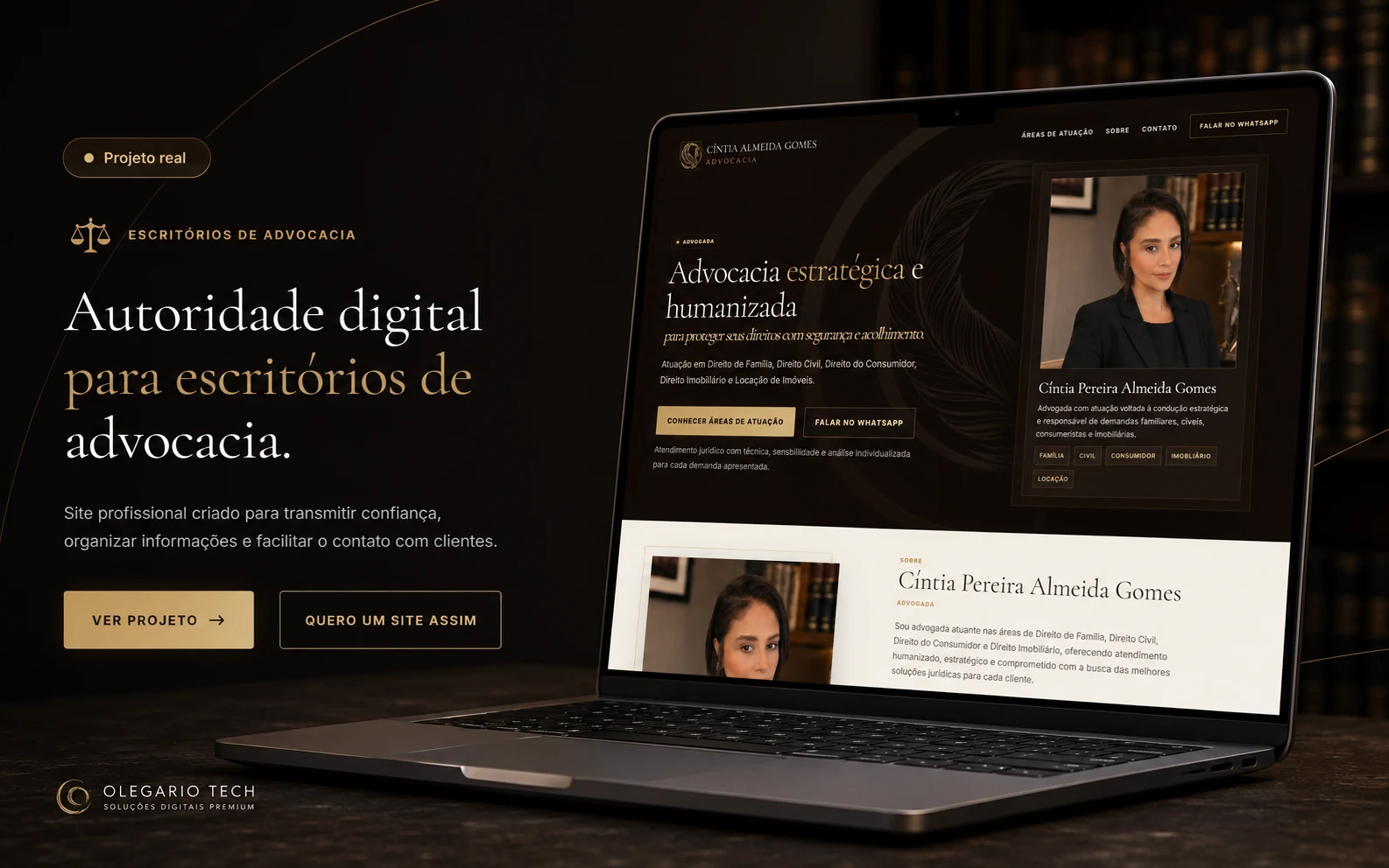 Cintia Almeida Gomes Advocacia - site profissional