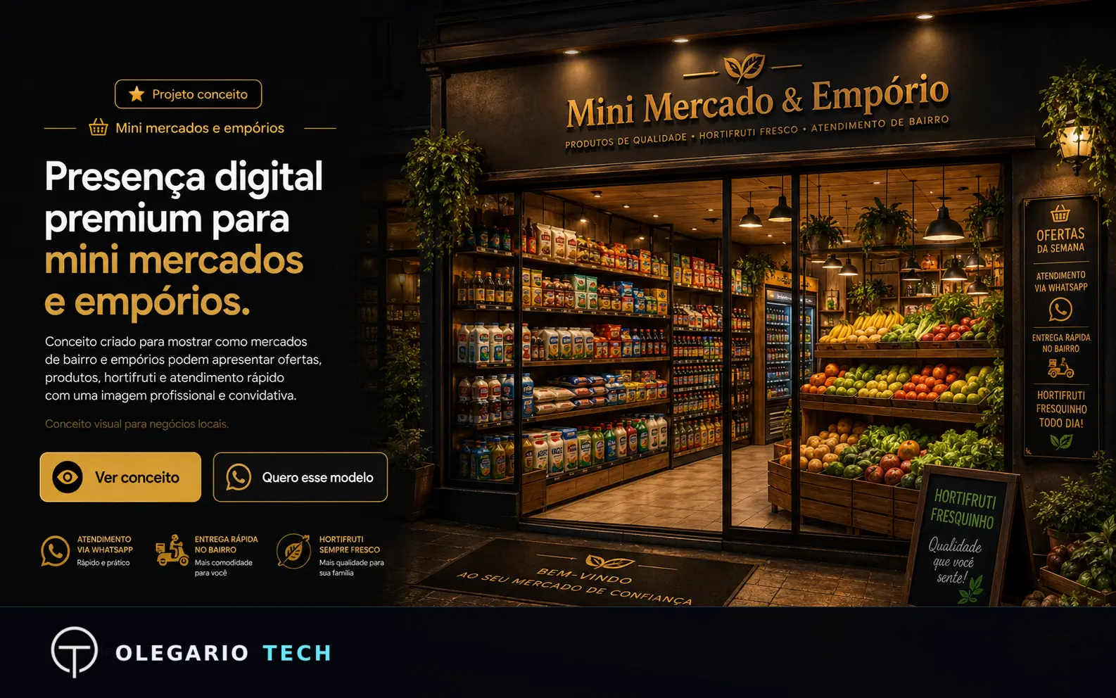 Mini Mercado & Empório - projeto conceito