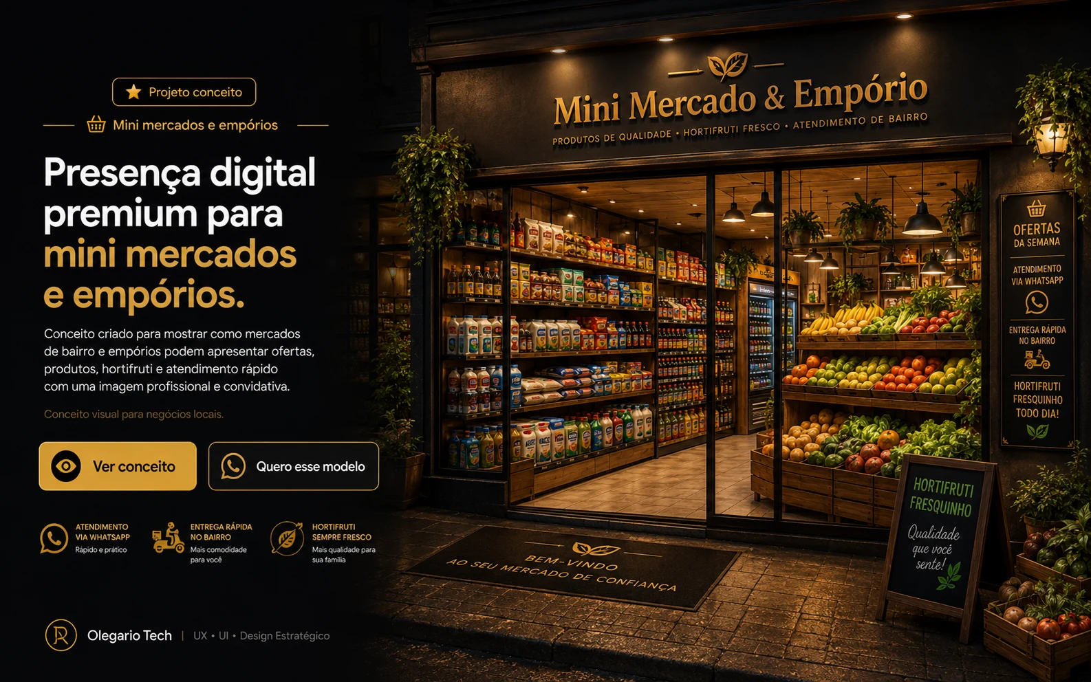 Mini Mercado & Empório - projeto conceito