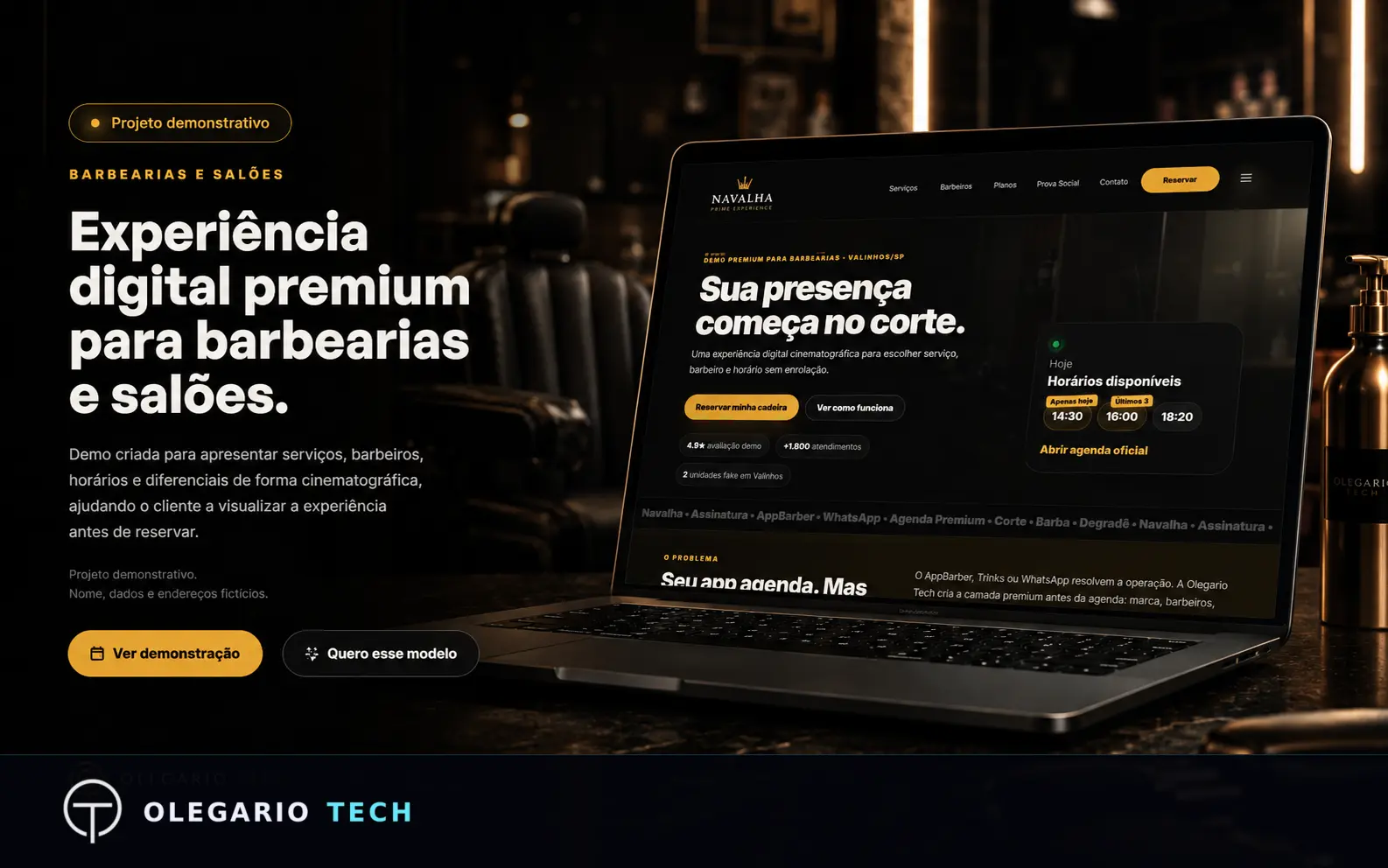 Navalha Prime Experience - demonstração de barbearia