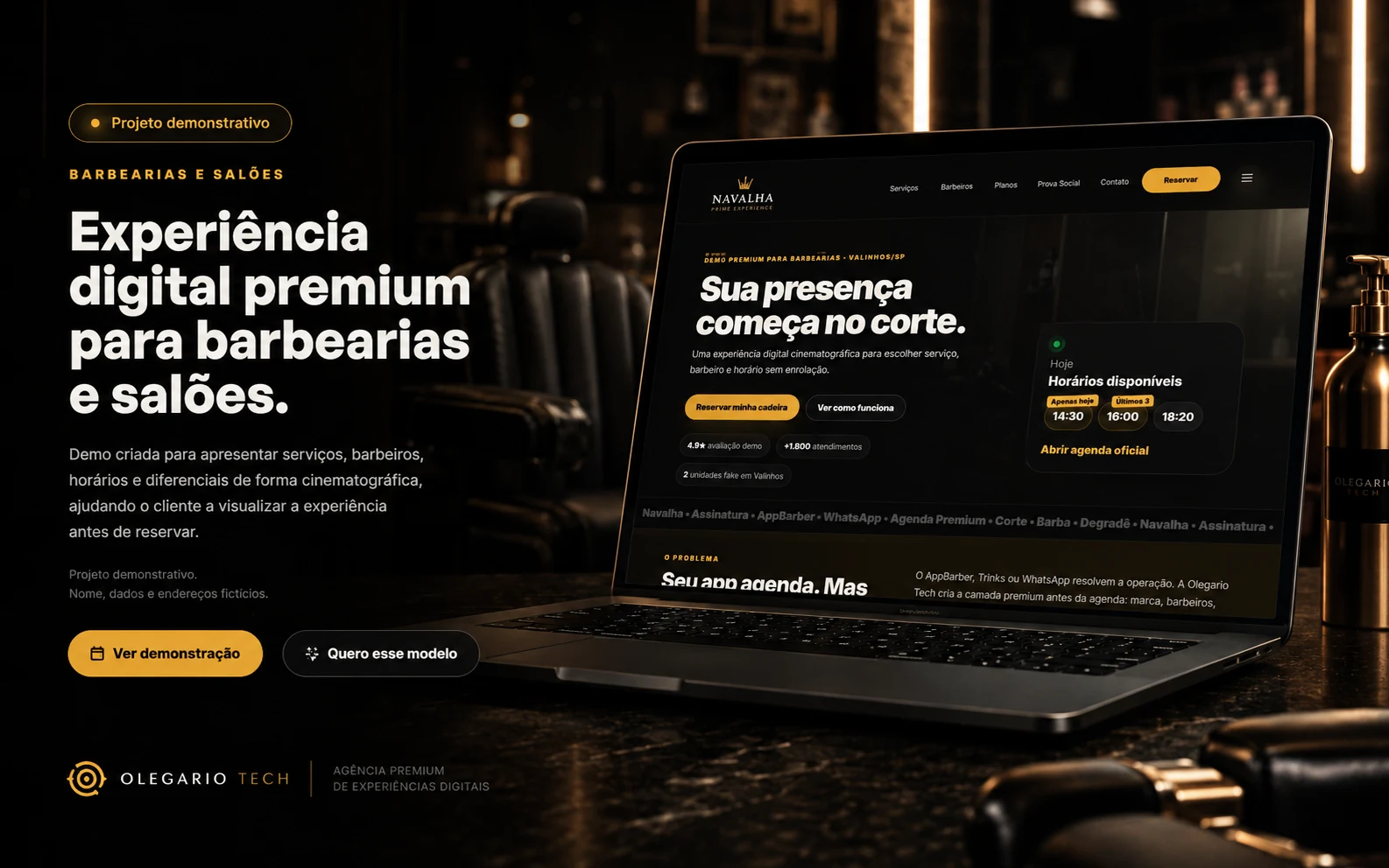 Navalha Prime Experience - demonstração de barbearia